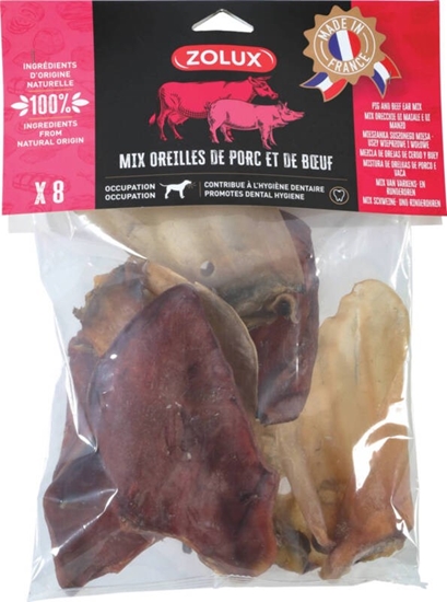 Picture of ZOLUX Beef and pork ear - chew for dog - 200g