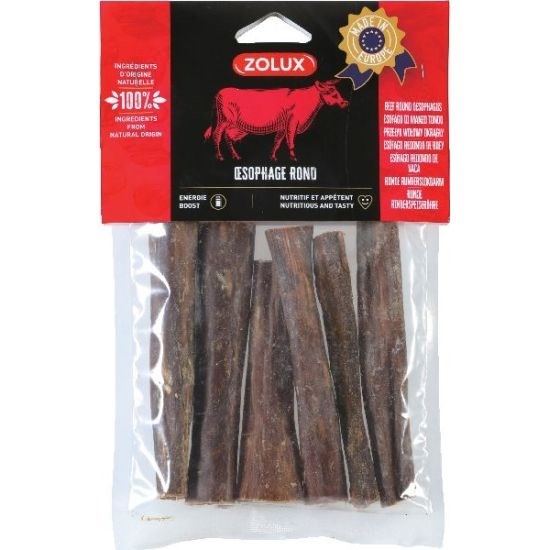 Picture of ZOLUX Beef esophagus - chew for dog - 100g