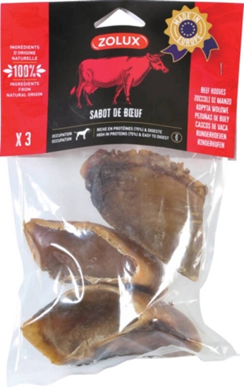 Picture of ZOLUX Beef hooves - chew for dog - 210g