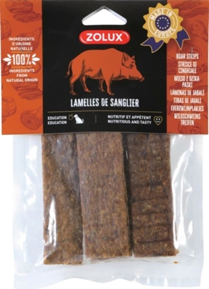 Attēls no ZOLUX Boar strips - Dog treat - 100g