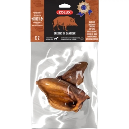 Изображение ZOLUX Boar's Ear Dog Treat - 2 x 52g