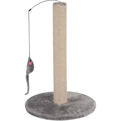 Изображение Zolux Cat scratching post with toy - grey