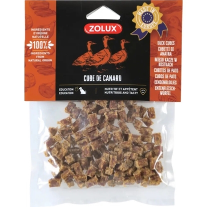 Изображение ZOLUX Duck Cubes - Dog treat - 100g