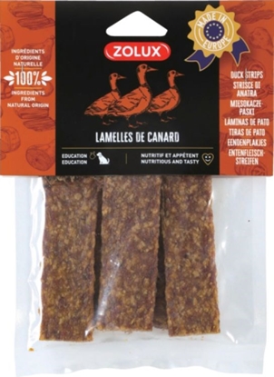 Изображение ZOLUX Duck strips - dog treat - 100g