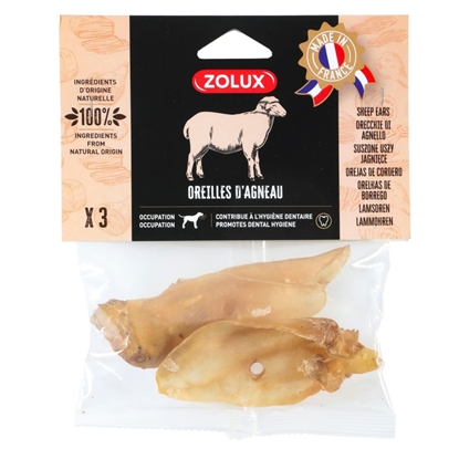 Picture of ZOLUX Lamb ears - chew for dog - 30g