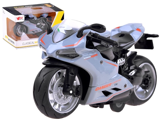 Изображение Žaislinis motociklas - Diecast model, pilkas