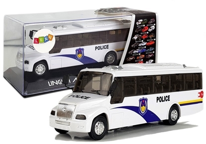 Attēls no Žaislinis policijos autobusas, baltas