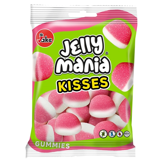 Picture of Želejkonfektes Jakes Jellymania Sugared Kisses 100g