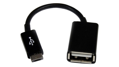 Picture of Adapteris iš "microUSB" į USB (OTG) juodas