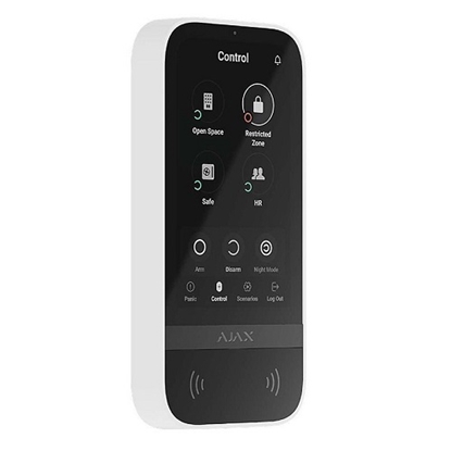 Picture of Ajax Wireless keypad with touch screen (White)