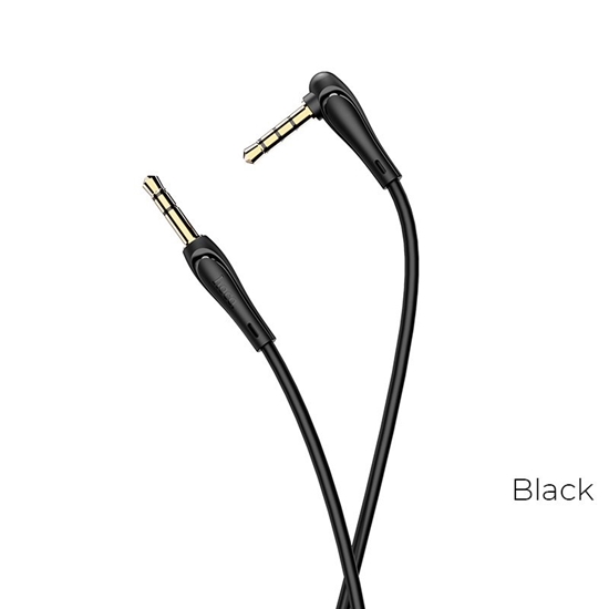 Picture of Audio adapteris Hoco UPA15 AUX 3,5mm į 3,5mm su mikrofonu juodas