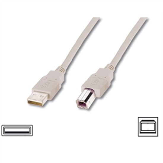 Изображение Audio kabelis Logilink  USB 2.0 connection cable  USB-A to USB-B USB A male  USB B male