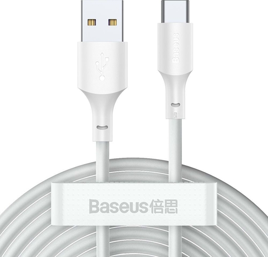 Изображение Baseus USB-A - USB-C USB cable 1.5 m White (TZCATZJ-02)