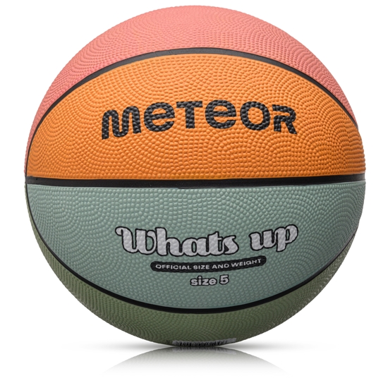 Picture of Basketbola bumba Meteor What's up 5 light blue/orange