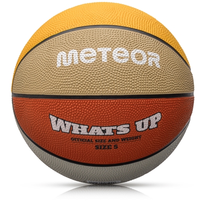 Attēls no Basketbola bumba Meteor What's up 5 orange/belge