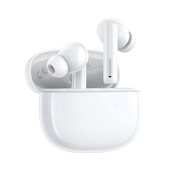 Picture of Belaidės ausinės Ugreen WS106 HiTune T3 Active Noise-Cancelling Earbuds baltos