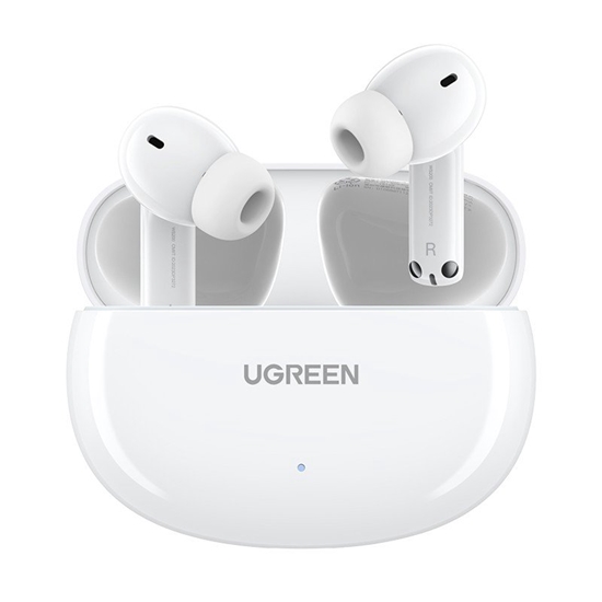 Picture of Belaidės ausinės Ugreen WS200 HiTune T6 Active Noise-Cancelling Earbuds baltos