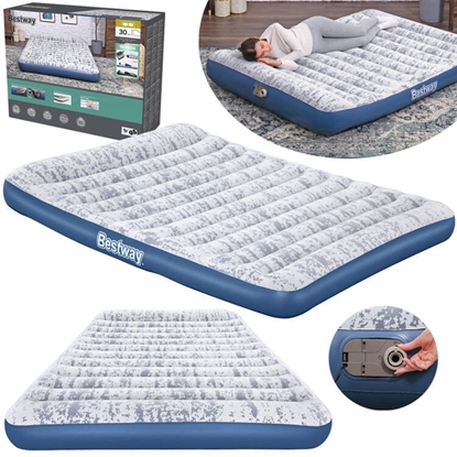 Изображение Bestway Tritech Fashion Flock Air Mattress Queen  čiužinys 203 cm x 152 cm x 30 cm