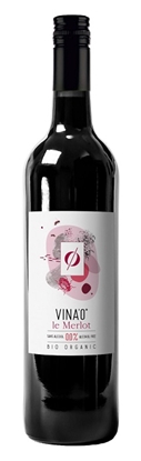 Изображение Bezalkoholisks sarkanvīns VINA'0 Merlot, BIO, 0.75l(DEP)