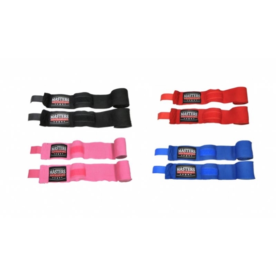 Изображение Boksa pārsēji Elastic boxing bandage Masters - BBE-3 1306-02 - różowy