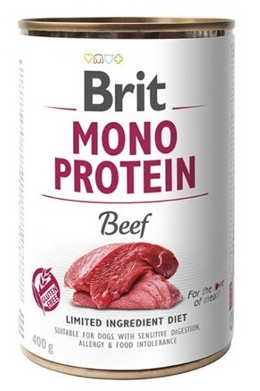 Изображение BRIT Mono Protein Beef - wet dog food - 400 g