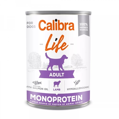 Attēls no CALIBRA Life Adult Monoprotein lamb - wet dog food - 0.4kg