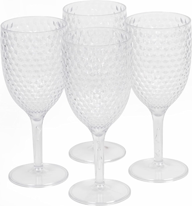 Изображение Cambridge CM07655EU7 Fete Diamond 4pcs wine glass set clear