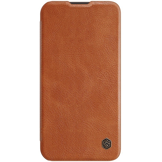 Picture of Dėklas Nillkin Qin Pro Leather Apple iPhone 14 rudas