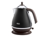 Picture of Delonghi | Icona Vintage | KBOV2001BK | Standard kettle | 2000 W | 1.7 L | Stainless steel | 360° rotational base | Black