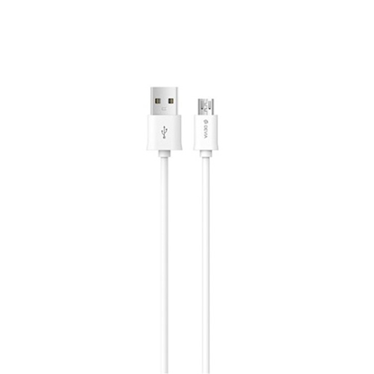 Picture of Devia kabelis Smart USB - microUSB 1,0 m 2,1A balt