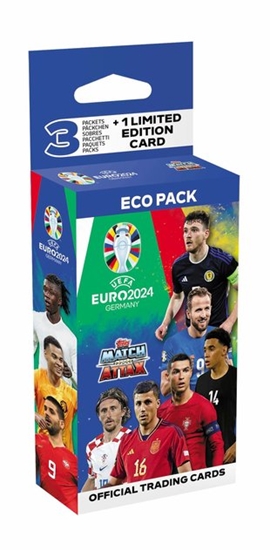 Изображение Dėžutė kortelių TOPPS Euro 2024 Match Attax Eco Pack