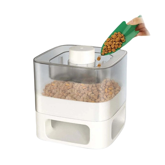 Picture of DOGGY VILLAGE Pet Auto-Buffet MT7130W white - mechanical dispenser for dry food