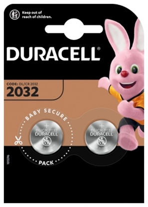 Attēls no Duracell Batterie Knopfzelle CR2032 3.0V Lithium        2St.