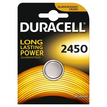 Attēls no Duracell Batterie Knopfzelle CR2450 3.0V Lithium        1St.