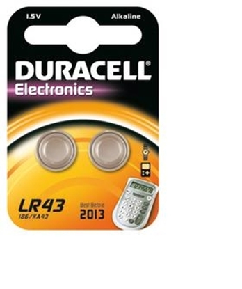 Attēls no Duracell Batterie Knopfzelle LR43   1.5V                2St.