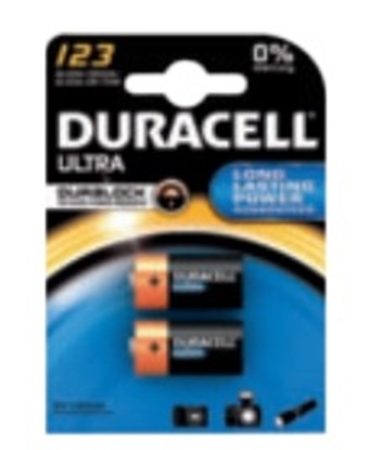 Attēls no Duracell Batterie Ultra Photo Lithium 123 (CR17345)     2St.