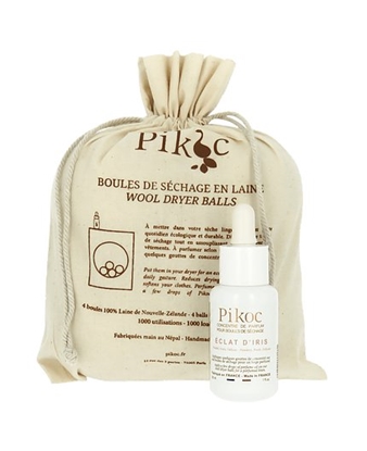 Attēls no Džiovyklės kamuolių komplektas ECLAT D'IRIS Pikoc 4vnt + 30ml aromatinis aliejus