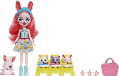 Attēls no Mattel Enchantimals BFF Reveal Lalka Bree Bunny + zwierzątka niespodzianki HLK85 (HLK83)