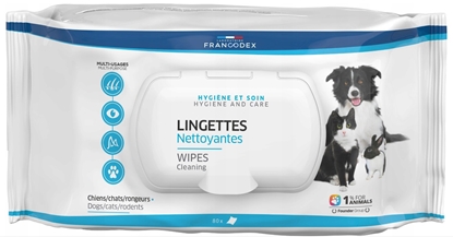 Изображение FRANCODEX Grooming wipes for dog and cat - 80 pcs