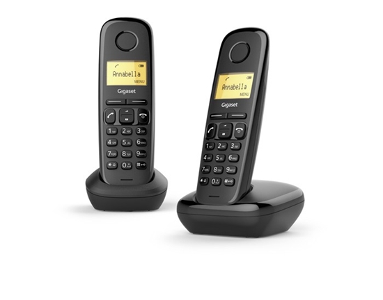 Изображение GIGASET WIRELESS PHONE A170 DUO BLACK (L36852-H2802-D201)