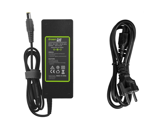 Изображение Green Cell PRO Charger  AC Adapter for Lenovo ThinkPad T410 T420 T510 T520 T530 T60 T61 R60 R61 W510 W520 X201 20V 4.5A 90W