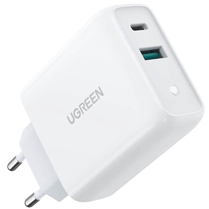 Attēls no Įkroviklis Ugreen CD170 USB-C/USB-A 36W baltas