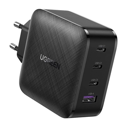 Attēls no Įkroviklis Ugreen CD224 GaN 3xUSB-C/USB-A 65W juodas