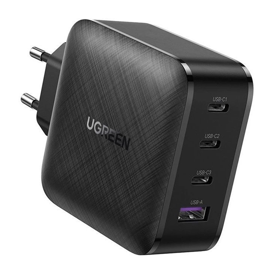 Picture of Įkroviklis Ugreen CD224 GaN 3xUSB-C/USB-A 65W juodas