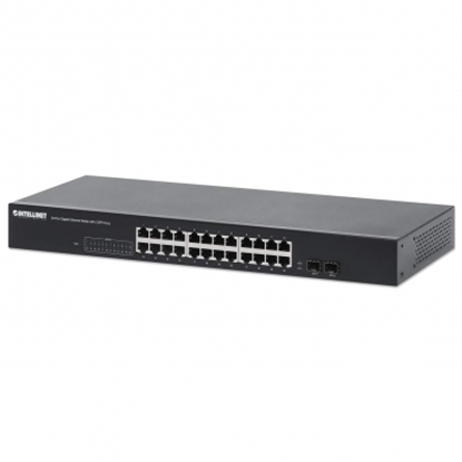 Изображение INTELLINET 24-Port Gigabit Ethernet Switch mit 2SFP Ports