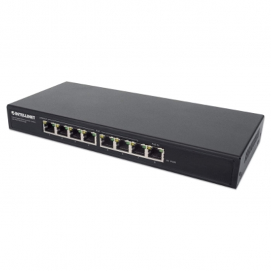 Изображение INTELLINET 8-Port PoE+ Gigabit Switch mit PoE-Passthrough