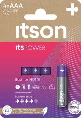 Picture of itson itsPOWER battery Alkaline LR03IPO/4CP