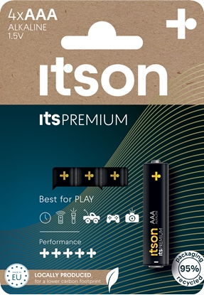 Picture of itson itsPREMIUM battery Alkaline LR03IPR/4CP