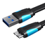 Attēls no Kabel USB Vention USB-A - micro-B 0.25 m Czarny (VAS-A12-B025)