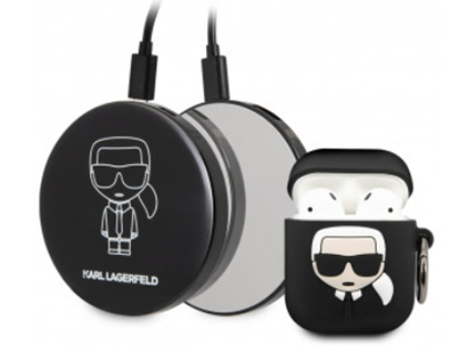 Attēls no Karl Lagerfeld KLBPPBOA2K Cover Case for Apple AirPods + Charging